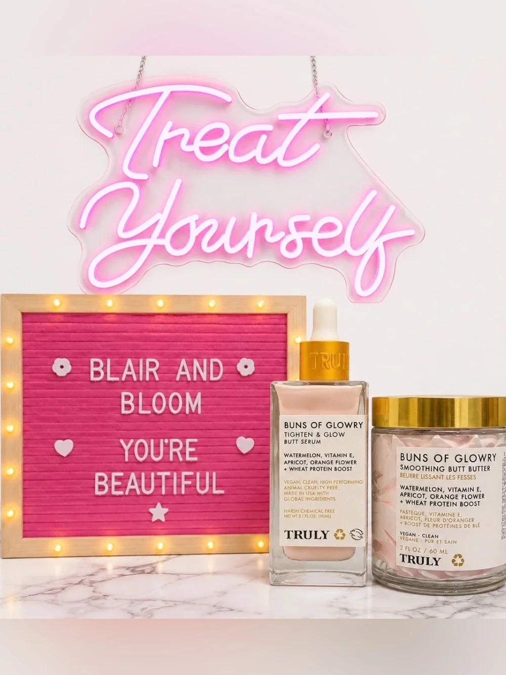 Truly Beauty Buns of Glowry Bundle with Limited Edition Gold Scoop